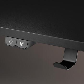 White Shark Игровой стол MEDUSA, 136см, 60см, 75см, черный, 2 ноги, встроенная RGB LED подсветка (MEDUSA)