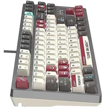 A4Tech Клавиатура A4TKLA47736, USB проводная, 50 миллионов нажатий, RGB подсветка, механическая, BLMS Red переключатели (A4TKLA47736)