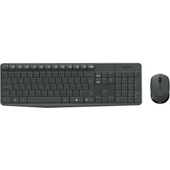 Logitech Tastatūra bezvadu komplekts MK235, 100 taustiņi, 10 m bezvadu attālums, 12 ātrās taustiņi, peles 70.5 g (920-007931)