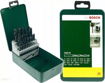 Metāla urbju komplekts HSS-R (25gab.) 2607019446 BOSCH (2607019446)