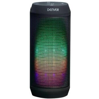 Denver Bluetooth колонка BTL-62NR 111151020260, 6W, 1200mAh, 4h, 2 колонки, Bluetooth, 3.5mm, водонепроницаемая, LED световое шоу (111151020260)