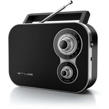 Muse портативный радиоприемник M-051R, 2 диапазона FM/MW, 4x батареи C, AC 230V 50Hz, аналоговый тюнер, телескопическая антенна (M-051R)