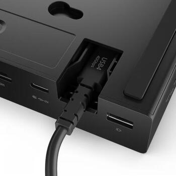 Lenovo ThinkPad USB4 док-станция 5000 40BF0100EU, 2 x DisplayPort, 1 x HDMI, 65 W, черный, Eclipse Black (40BF0100EU)
