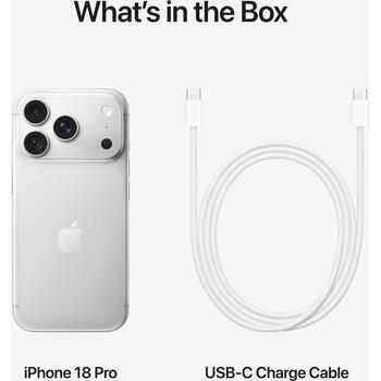 Apple Мобильный телефон iPhone 18 Pro MJT44HX/A, 2TB, 6,3 дюйма, 2622x1206, A20 Pro, 48MP, 5G, IP68, серебристый (MJT44HX/A)
