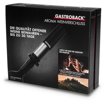 Gastroback Сохранитель аромата вина 47102, 3 недели, 100% аргон, 2 винные пробки, 2 капсулы, 1 подставка (47102)