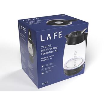 Lafe Электрический чайник Essential XL LAFCZA47573, 2200 W, 2 л, стекло, автоматическое отключение, индикатор уровня воды (LAFCZA47573)