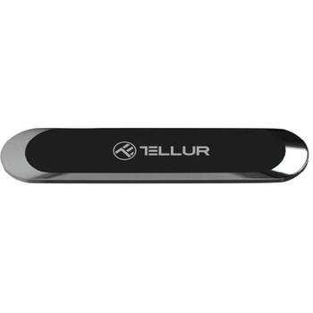 Tellur MCM8 TLL171281, магнитный держатель для авто, серый, алюминий, клейкий, на панель авто (TLL171281)
