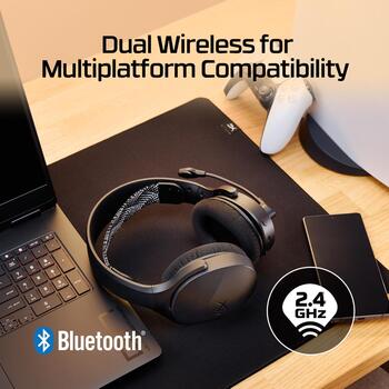 HyperX Cloud Jet AM7A0AA гарнитура, 40мм, 32Ω, 106дБ, 20-20000Гц, 2.4ГГц, Bluetooth 5.3, 15м, USB Type-A, игровая (AM7A0AA)