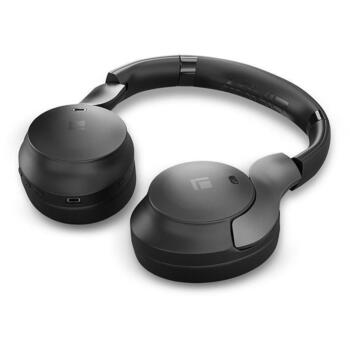 Lindy Наушники 73205, Bluetooth 5.3, ANC, 55 ч работы от аккумулятора, 40 мм динамики, черный, 85% снижение шума, 0.15 м кабель (73205)