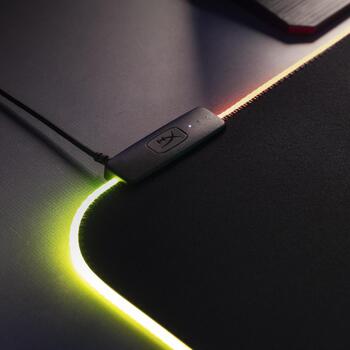 HyperX Pulsefire Mat 4Z7X4AA, peles paliktnis, 450x400x3mm, audums, gumija, melns, spēļu (4Z7X4AA)