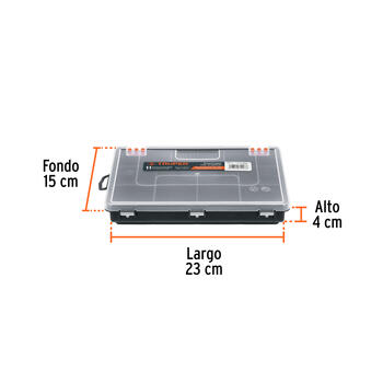 Kaste ar 11 iedalījumiem, 230x150x38mm ORG-11 Truper (ORG-11)