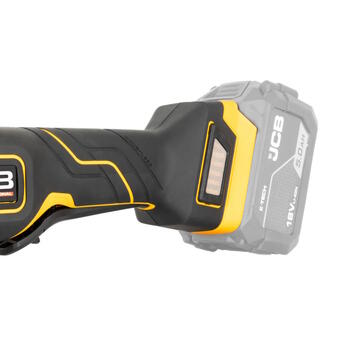 JCB JCB-18PFAG-125 Professional 18V бесщеточная угловая шлифмашина для узких мест плоская головка 125мм 9000об/мин лепестковый выключатель (JCB-18PFAG-125)