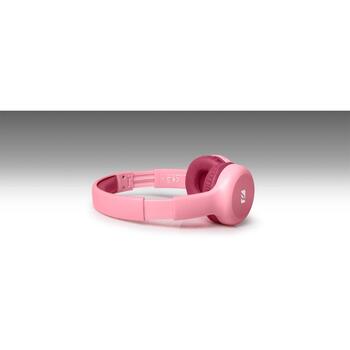 Muse Беспроводные детские наушники M-215BTP, 40мм, 85дБ, Bluetooth 5.0, розовый, накладные, встроенный аккумулятор (M-215BTP)