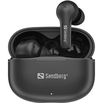 Sandberg Bezvadu austiņas 126-51, 40g, Melna, 104dB, 16Ω, Bluetooth, 20Hz-20KHz, Iebūvēts mikrofons, 20-24h atskaņošanas laiks (126-51)
