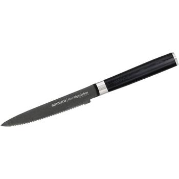 SAMURA Нож для томатов SM-0071B, 120мм, AUS-8, 58HRC, рукоять G-10, Stonewash (SM-0071B)