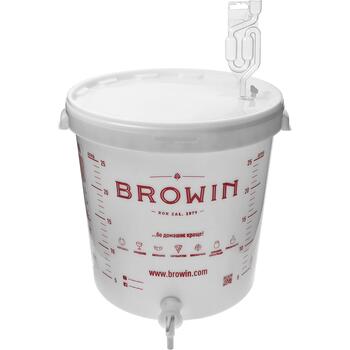 Browin Fermentācijas tvertne 30 L, 340450, 30 L, polipropilēns bez BPA, ar krānu, ar gaisa slēgvārstu (340450)