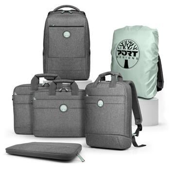 Port Designs Рюкзак для ноутбука YOSEMITE Eco 400702, 34.5см, 24.5см, 2.5см, 12л, 58% переработанных материалов, водонепроницаемый (400702)