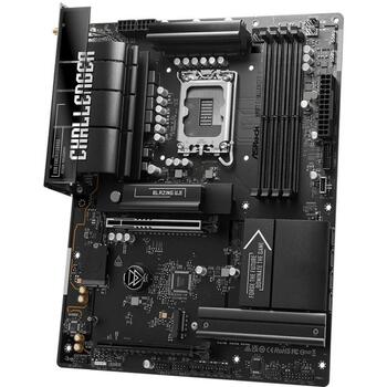 Asrock Mātesplate B860 CHALLENGER WIFI, DDR5-SDRAM, 256 GB, 4 DIMM, PCIe 5.0, 2.5 Gb/s LAN, Wi-Fi 7, 8 USB 2.0, 1 HDMI (B860 CHALLENGER WIFI)