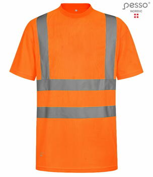 Pesso Hi-Vis Футболка HVM_OR-M, 170 г/м², 100% полиэстер, EN ISO 20471 CL2, светоотражающие полосы (HVM_OR-M)