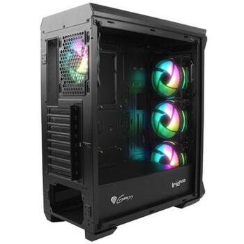 Genesis Datora korpuss IRID 505 ARGB NPC-1518, Mid Tower ATX, 4x120mm ARGB ventilatori, 7x2.5 collu, 2x3.5 collu, USB 3.0, USB 2.0 (NPC-1518)