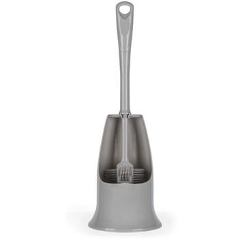 Beldray Щетка для унитаза LA084538GRYPEU7, серый, пластик, 41см x 13.5см x 13.5см, антибактериальная, эргономичная ручка (LA084538GRYPEU7)