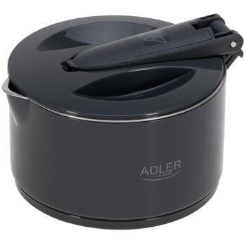 Adler Силиконовый дорожный чайник AD 1377g, 600 W, 0.6 L, Силикон, Серый, Складной, Автоотключение, Откидная крышка (AD 1377g)