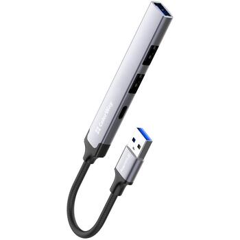 Colorway док-станция CW-HUB05, 2xUSB A 2.0, 1xUSB A 3.0, 1xUSB C 2.0, корпус из алюминиевого сплава (CW-HUB05)