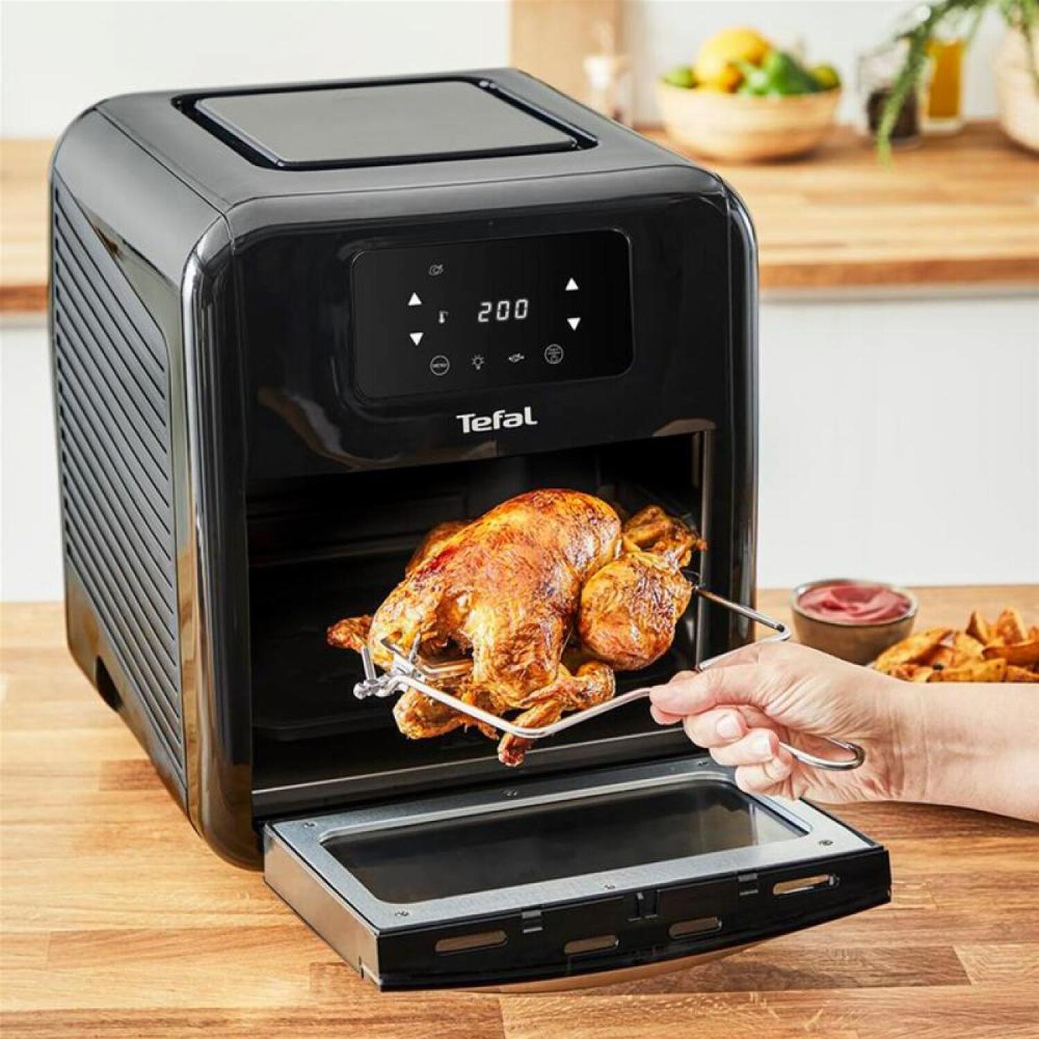 Tefal karstā gaisa friteris cepeškrāsns un grils FW501815, 2050 W, 11 L, 9 funkcijas, 6 personām, melns (FW501815)