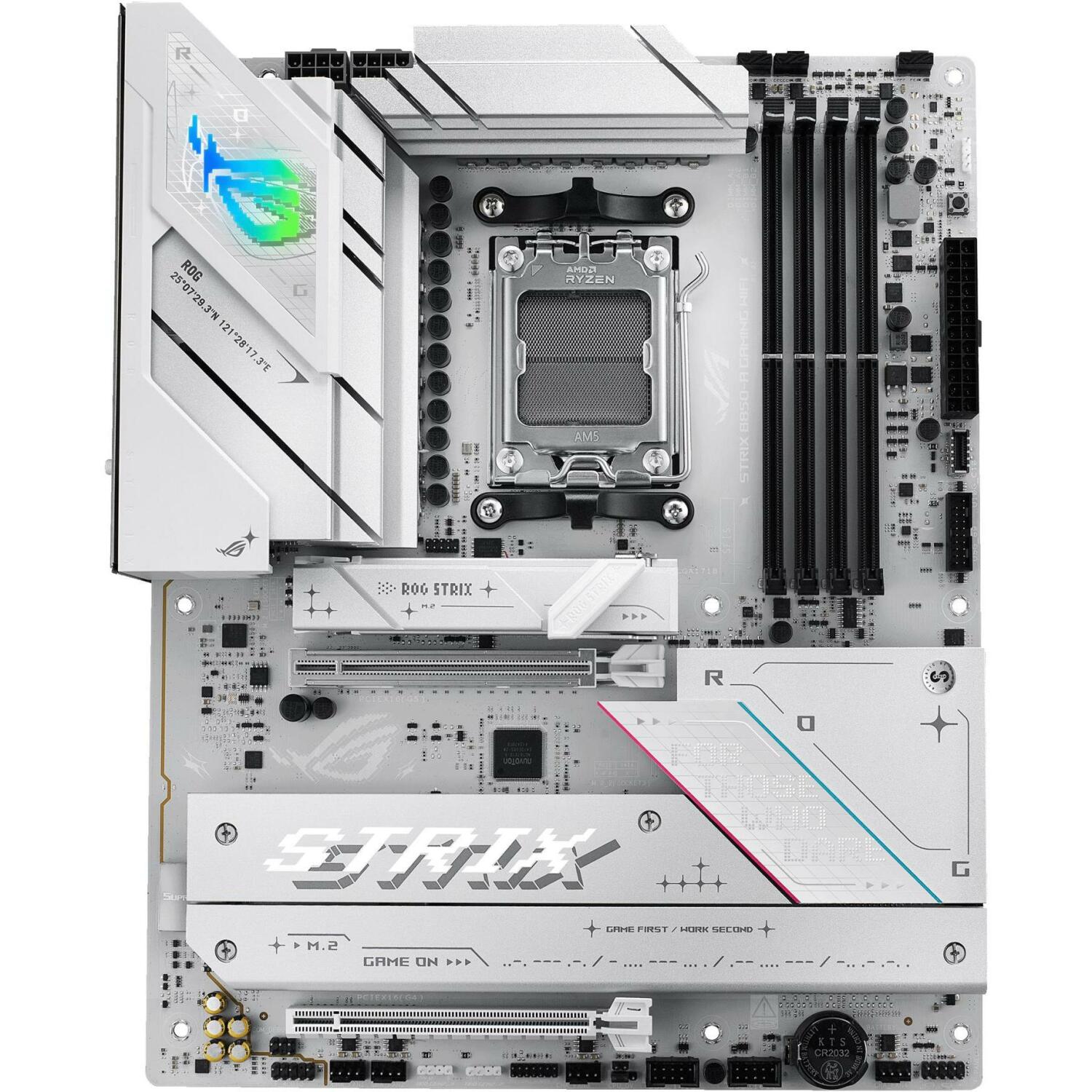 Asus Материнская плата ROG STRIX B850-A GAMING WIFI, AMD, Socket AM5, DDR5, 192 ГБ, 4 DIMM, 2.5 Гбит Ethernet, Wi-Fi 7, 6 SATA III (ROG STRIX B850-A GAMING WIFI)