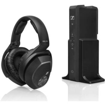 Sennheiser RS 175-U bezvadu austiņas, 508676, 17-22000 Hz, 114 dB, 100 m, 18 h, virs auss, melnas (508676)