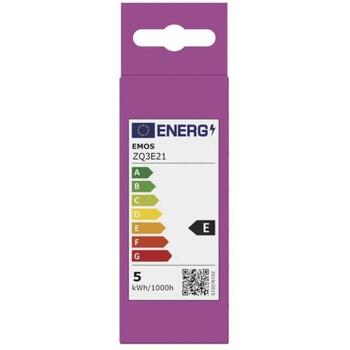 Emos LED лампочка Classic Candle ZQ3E21, 4,2 Вт, 470 лм, теплый белый, E14, 30 000 часов, 240°, 2 700 K (ZQ3E21)