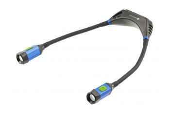 Hogert HT1E429 kakla lukturis, 300 lm, 30 m, Li-Po 3.7 V 2000 mAh, 10 h, USB-C, magnēts, 1/4