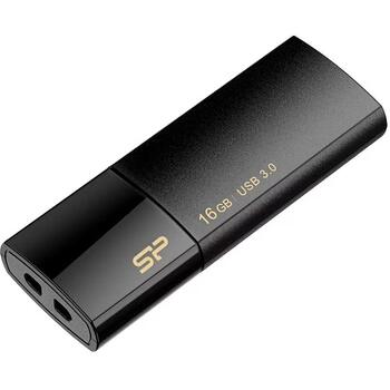 Silicon Power USB-флеш-накопитель Blaze B05 SP016GBUF3B05V1K, 16GB, USB 3.1 Gen 1, USB Type-A, черный, LED-индикатор (SP016GBUF3B05V1K)