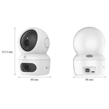 Ezviz H7C CS-H7c-44WF-W2 внутренняя 4MP 2K+ Pan & Tilt камера, 360°, 90°, 2.8/6mm, MicroSD до 512GB, Wi-Fi 6, ночное видение (CS-H7c-44WF-W2)