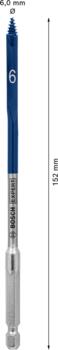 Spalvurbis ar centrējošo smaili, 6x152 mm, Urbjmašīnām/skrūvgriežiem, triecienurbjmašīnām/triecienskrūvgriežiem EXPERT SELF CUT SPEED LĀPSTVEIDA URBIS, 2608900309, BOSCH (2608900309)