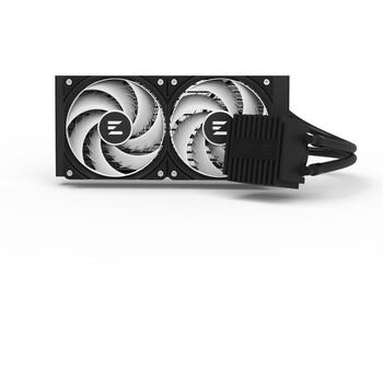 Zalman жидкостный кулер для процессора ALPHA2 V2 A24 BLACK, 240мм, 2x120мм, 3300об/мин, 33.9дБ, ARGB, PWM, LGA1851/1700/1200/115X (ALPHA2 V2 A24 BLACK)