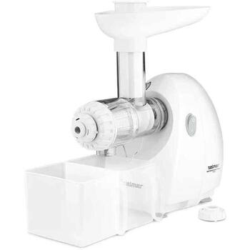 Zelmer ZMM4050B 70504735P, 1900W, 2.5кг/мин, 3 решетки, насадка для колбас, измельчитель, белый (70504735P)