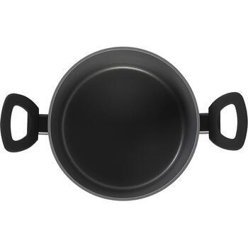 Russell Hobbs Перламутровая кастрюля RH01712EU, 20см, алюминий, матовый серый, 10см, с крышкой, можно мыть в посудомоечной машине (RH01712EU)