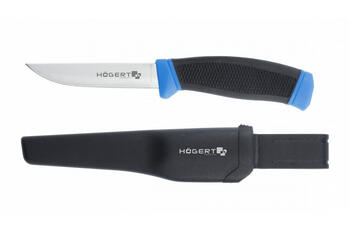 Hogert Universālais nazis HT4C652, 100mm, nerūsējošā tērauda asmens, 2-daļu rokturis, ergonomisks rokturis, holsteris (HT4C652)