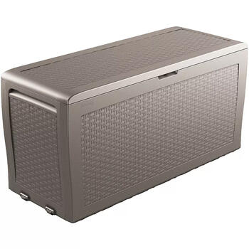 Keter Samoa Rattan Box 29209570587, 270л, 117x45x57см, плетение ротанг, с колесиками (29209570587)