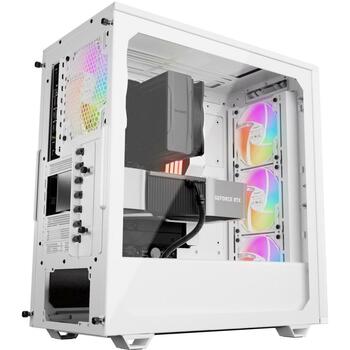 Be Quiet Kaste PURE BASE 501 LX BGW79, 3x120mm priekšējie ventilatori, 1x140mm aizmugurējais ventilators, 5x2.5