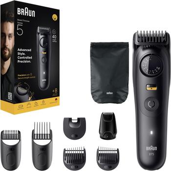 Braun Bārdas Trimmeris BT5560, 40 pakāpieni, 0.5-20 mm, 120 min, Li-Ion, mitrā un sausā, melns (BT5560)