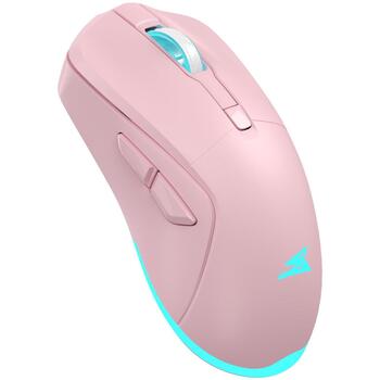 Baracuda TURTLE BGM-124 TURTLE-P, беспроводная мышь, 3200 DPI, 6 кнопок, 95 г, RF 2.4 ГГц, 125 Гц, розовая (TURTLE-P)