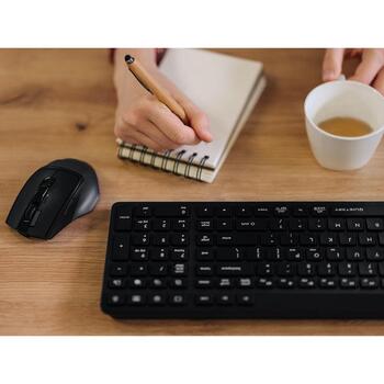 A4Tech Fstyler клавиатура A4TKLA47726, 2,4GHz, Bluetooth, 10м, черный, мембранная, 12 мультимедийных клавиш (A4TKLA47726)