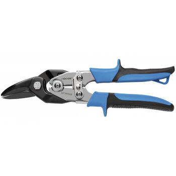Hogert HT3B501 metāla šķēres, 250 mm, kreisais griezums, 1,5 mm, 60-62 HRC, DIN 6438, hrom-molibdēna, rūdītas, bloķējamas (HT3B501)