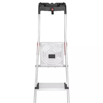 Hailo L80 ComfortLine 038040807, 8 pakāpieni, 345cm, 150kg, alumīnijs, XXL pakāpieni, drošības stiprinājums (038040807)