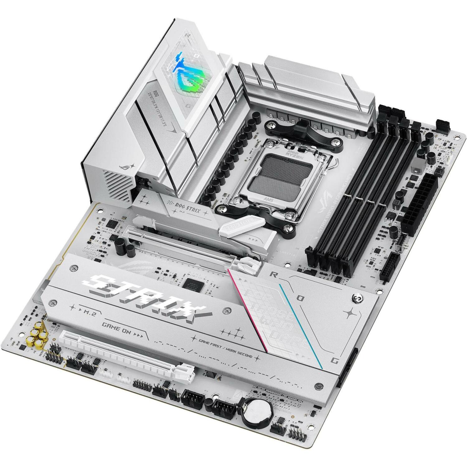 Asus Материнская плата ROG STRIX B850-A GAMING WIFI, AMD, Socket AM5, DDR5, 192 ГБ, 4 DIMM, 2.5 Гбит Ethernet, Wi-Fi 7, 6 SATA III (ROG STRIX B850-A GAMING WIFI)