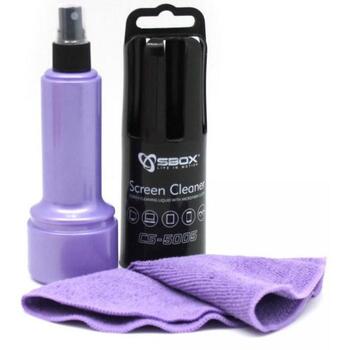 Sbox Ekrāna tīrītājs CS-5005U, 150ml, Violeta, Antistatisks, bez alkohola, bioloģiski noārdāms, neuzliesmojošs (CS-5005U)