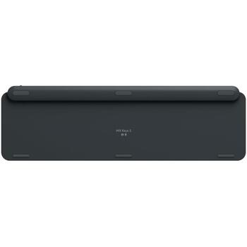 Logitech klaviatūra MX KEYS S 920-011587, bezvadu, Bluetooth, QWERTY, LED apgaismojums, 10 m, USB-C uzlāde, 810 g (920-011587)