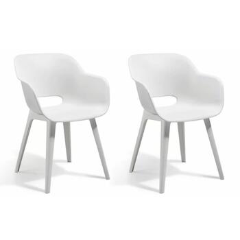 Keter Садовый стул 2 шт. Akola 29207305400, 4кг, 56,7 x 55,8 x 81см, 110кг (29207305400)